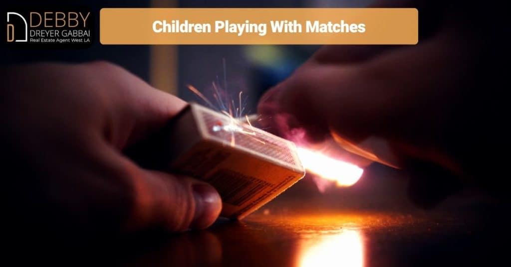 Children Playing With Matches