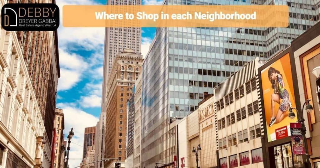 Where to Shop in each Neighborhood